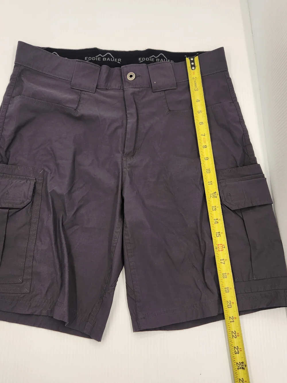 Eddie Bauer Gray Cargo Shorts with Side Pockets